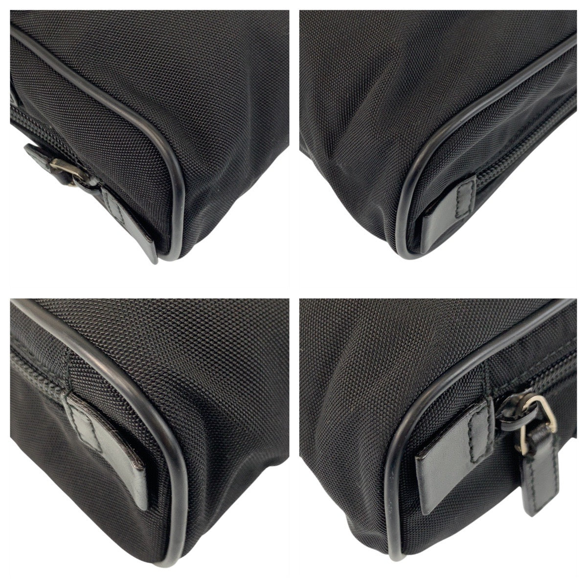 17509
GUCCI グッチ ブラック 黒 シルバー金具 ナイロン / レザー 018 1607 セカンドバッグ クラッチバッグ  メンズ