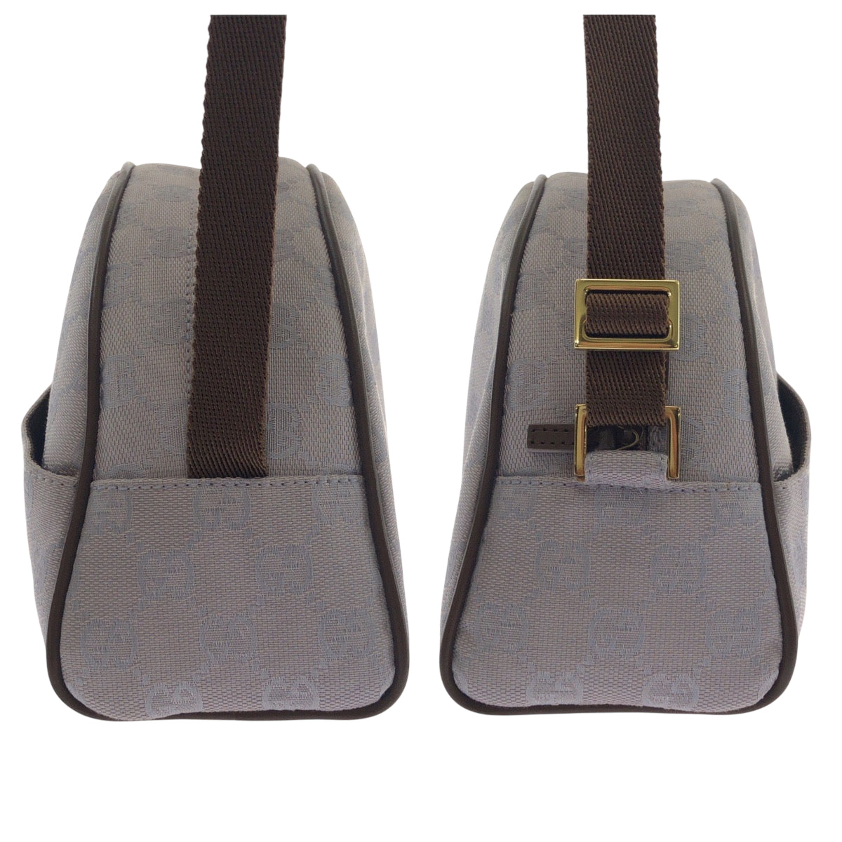 17514
GUCCI グッチ パープル ブラウン ゴールド金具 GGキャンバス 90781 ハンドバッグ ショルダーバッグ  レディース A48