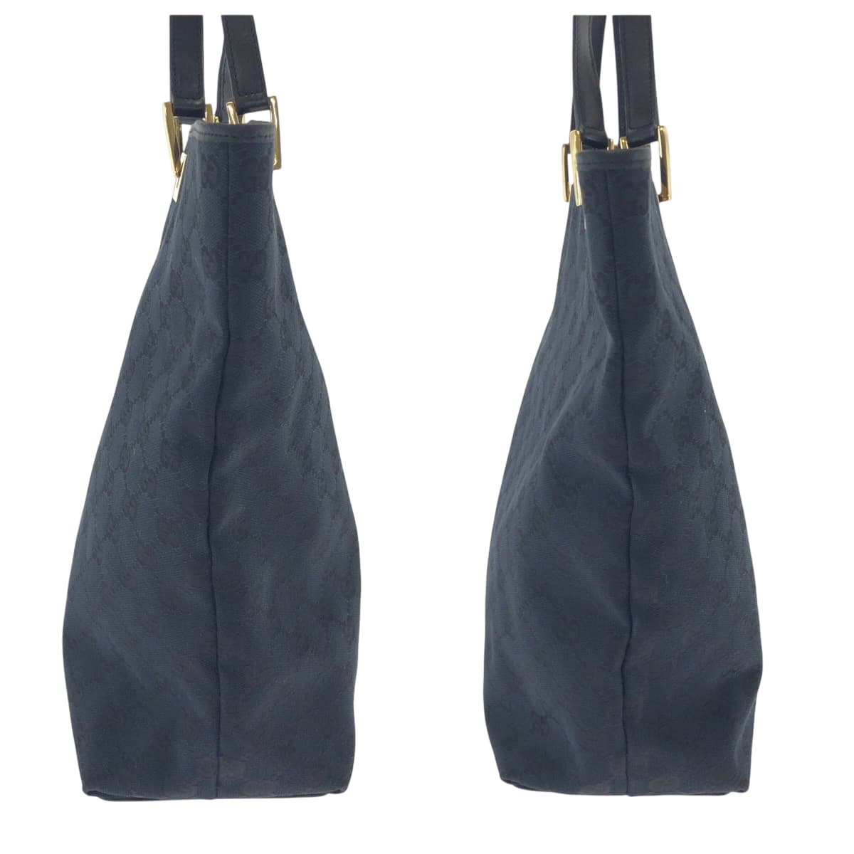 17516
GUCCI グッチ ブラック 黒 ゴールド金具 GGキャンバス 002 1098 トートバッグ ショルダーバッグ  レディース ABP40