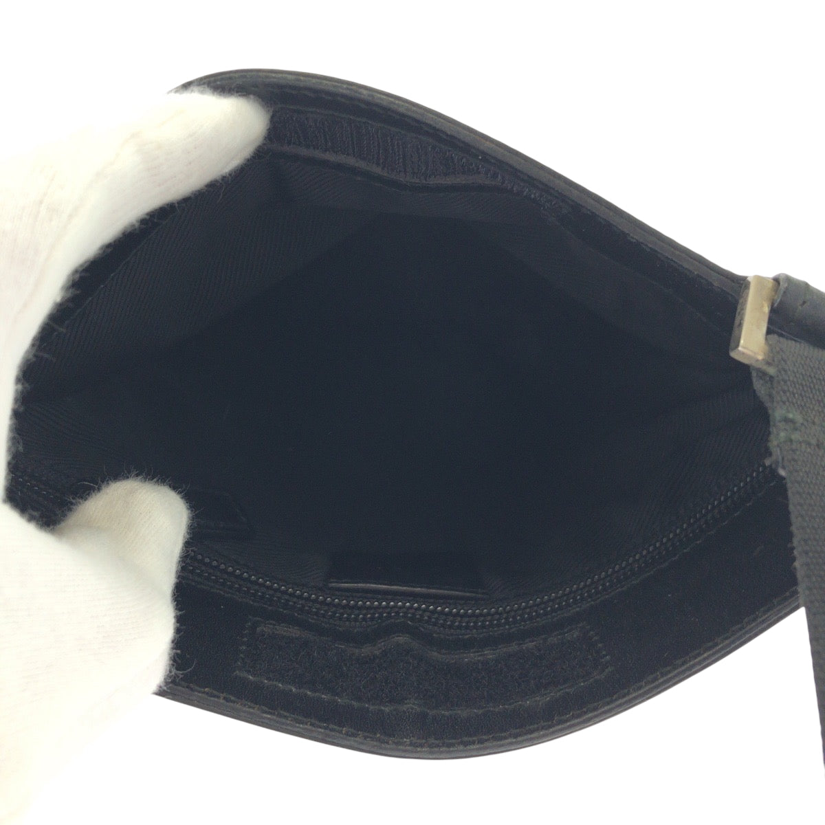 17520
GUCCI グッチ ブラック 黒 シルバー金具 GGキャンバス 019 0348 ショルダーバッグ ポシェット  レディース ABP33