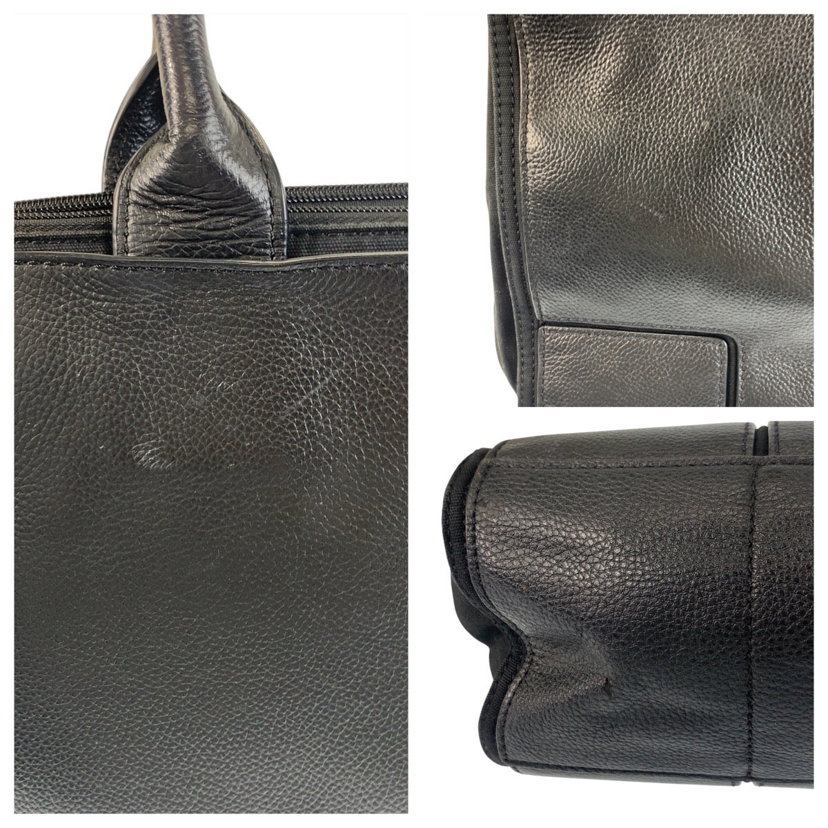 17521
Tory Burch トリーバーチ ブラック 黒 ゴールド金具 レザー トートバッグ ショルダーバッグ  レディース AB10