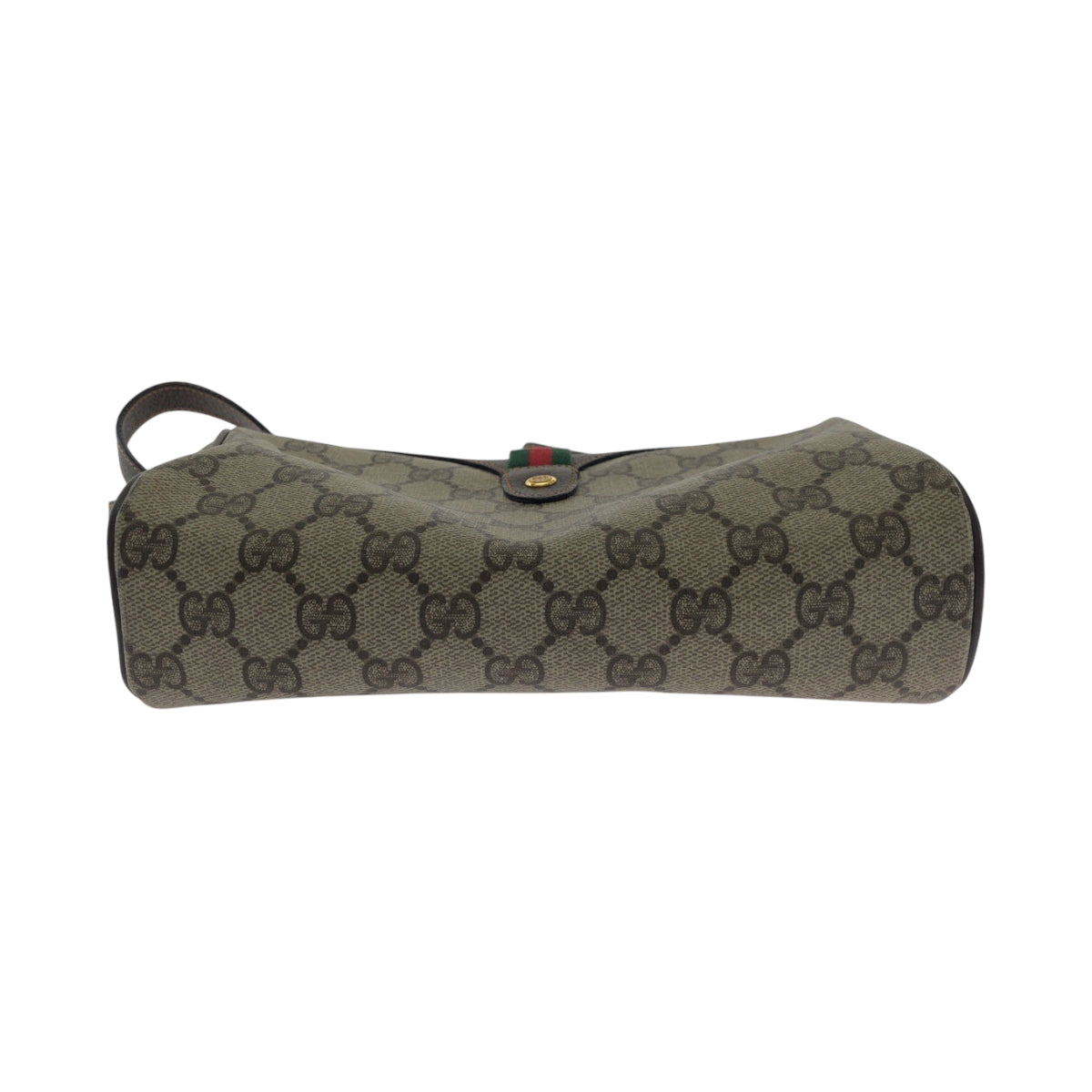 17527
GUCCI グッチ ヴィンテージ オールドグッチ シェリーライン ベージュ ブラウン ゴールド金具 GGスプリームキャンバス 89 02 018 ショルダーバッグ ポシェット レディース AB45