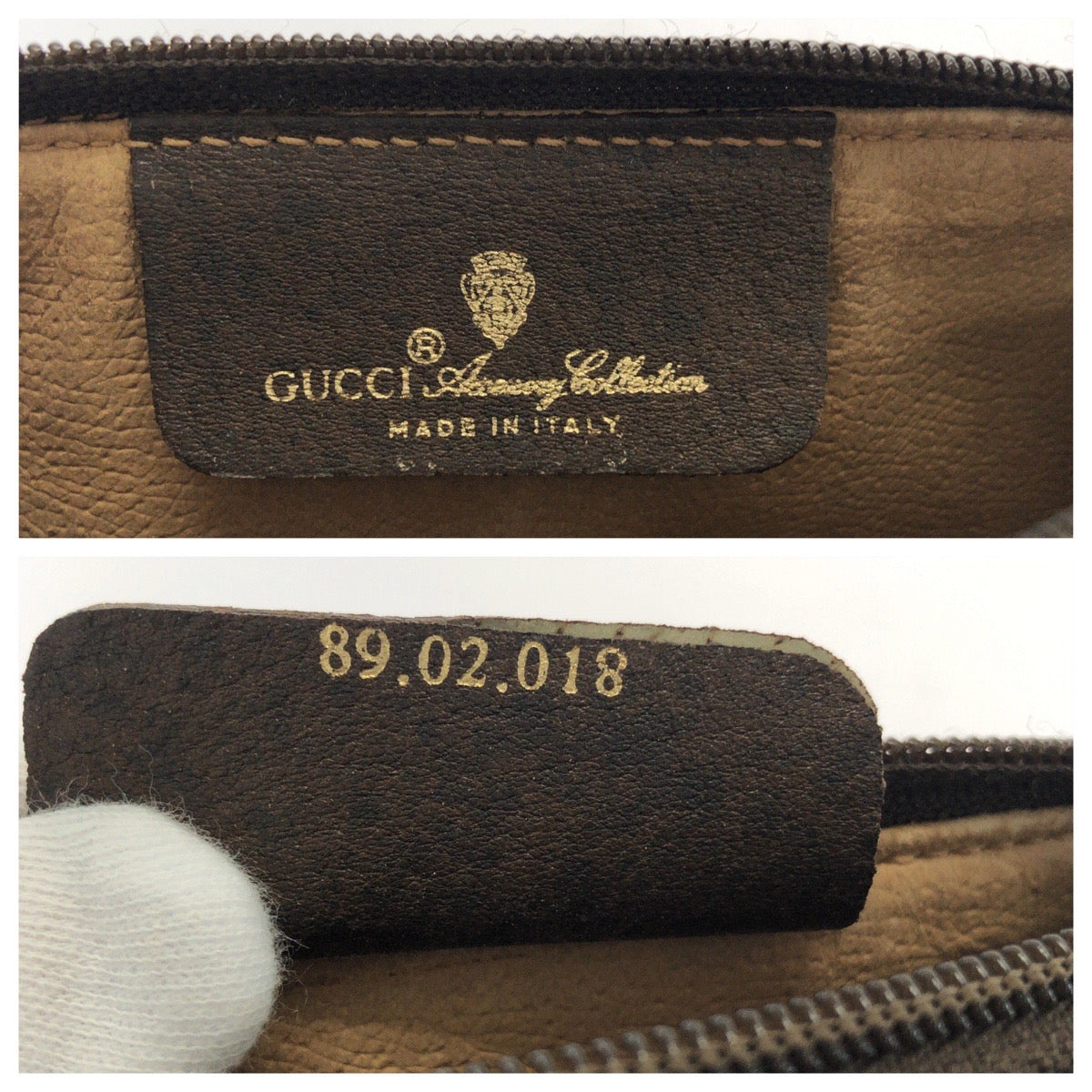 17527
GUCCI グッチ ヴィンテージ オールドグッチ シェリーライン ベージュ ブラウン ゴールド金具 GGスプリームキャンバス 89 02 018 ショルダーバッグ ポシェット  レディース AB45