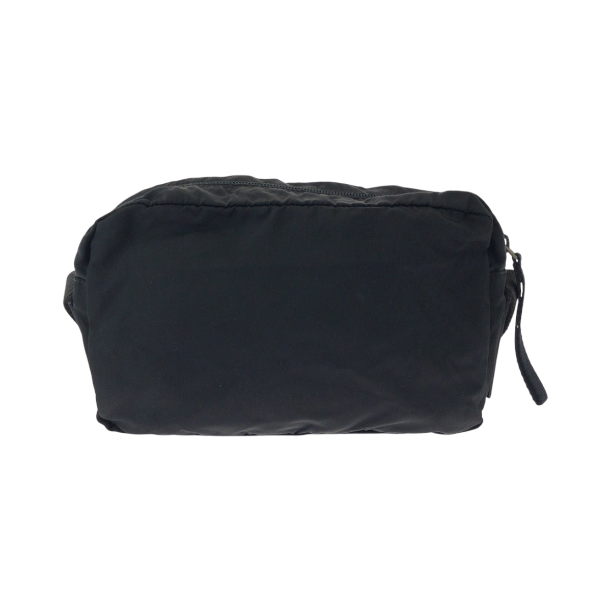 17532
PRADA プラダ テスート 三角ロゴプレート ブラック 黒 シルバー金具 ナイロン B9061 ショルダーバッグ ポシェット  レディース