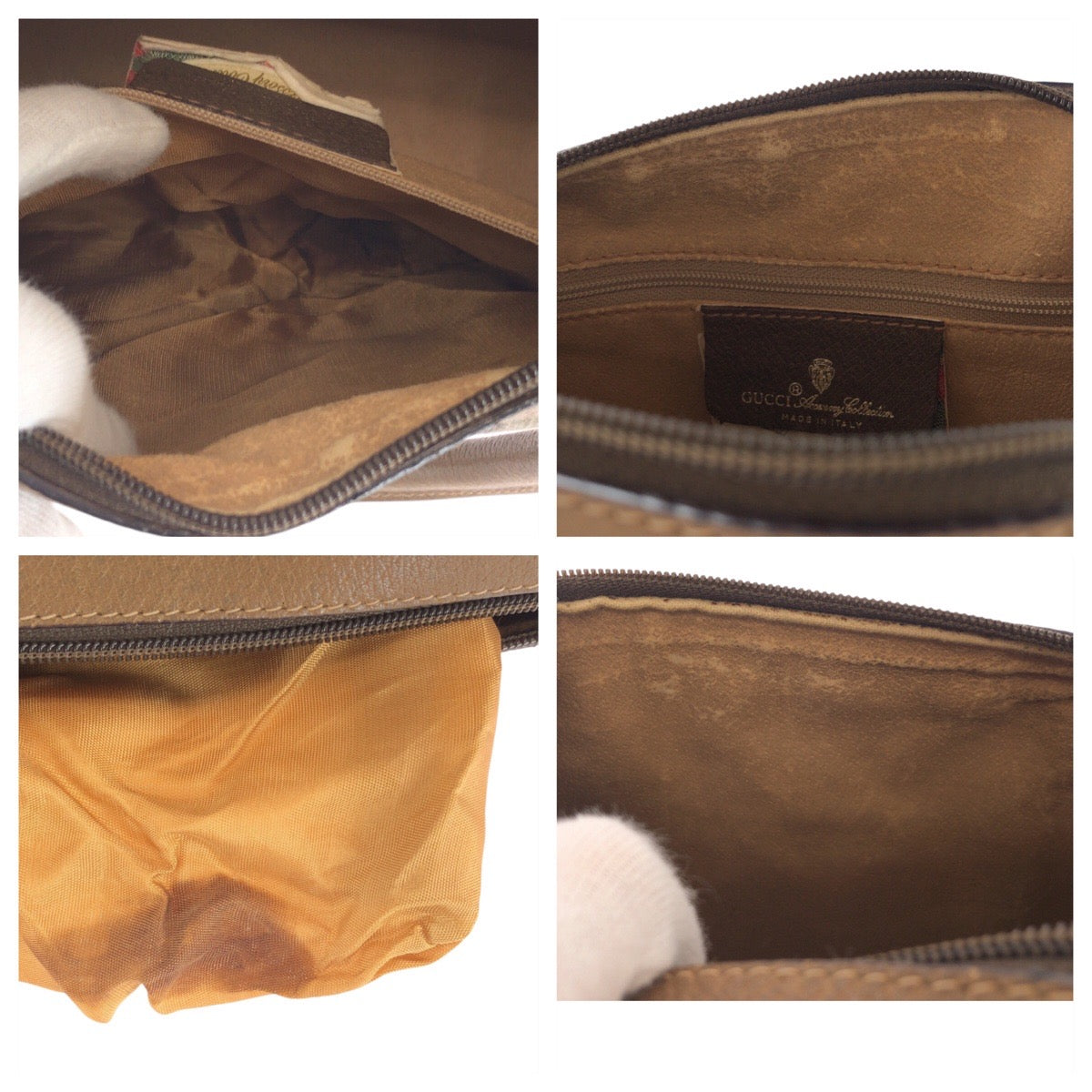 17534
GUCCI グッチ ヴィンテージ シェリーライン オールドグッチ ベージュ ブラウン ゴールド金具 GGスプリームキャンバス / レザー 39.02.006 ハンドバッグ ボストンバッグ  レディース AB39
