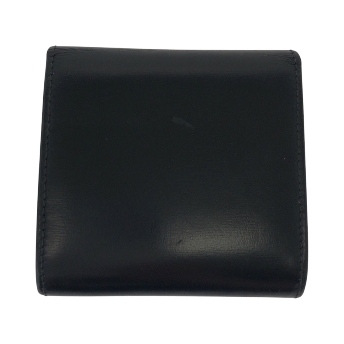 17551
CARTIER カルティエ パシャ ブラック 黒 シルバー金具 カーフ コインケース コンパクトウォレット  レディース A14