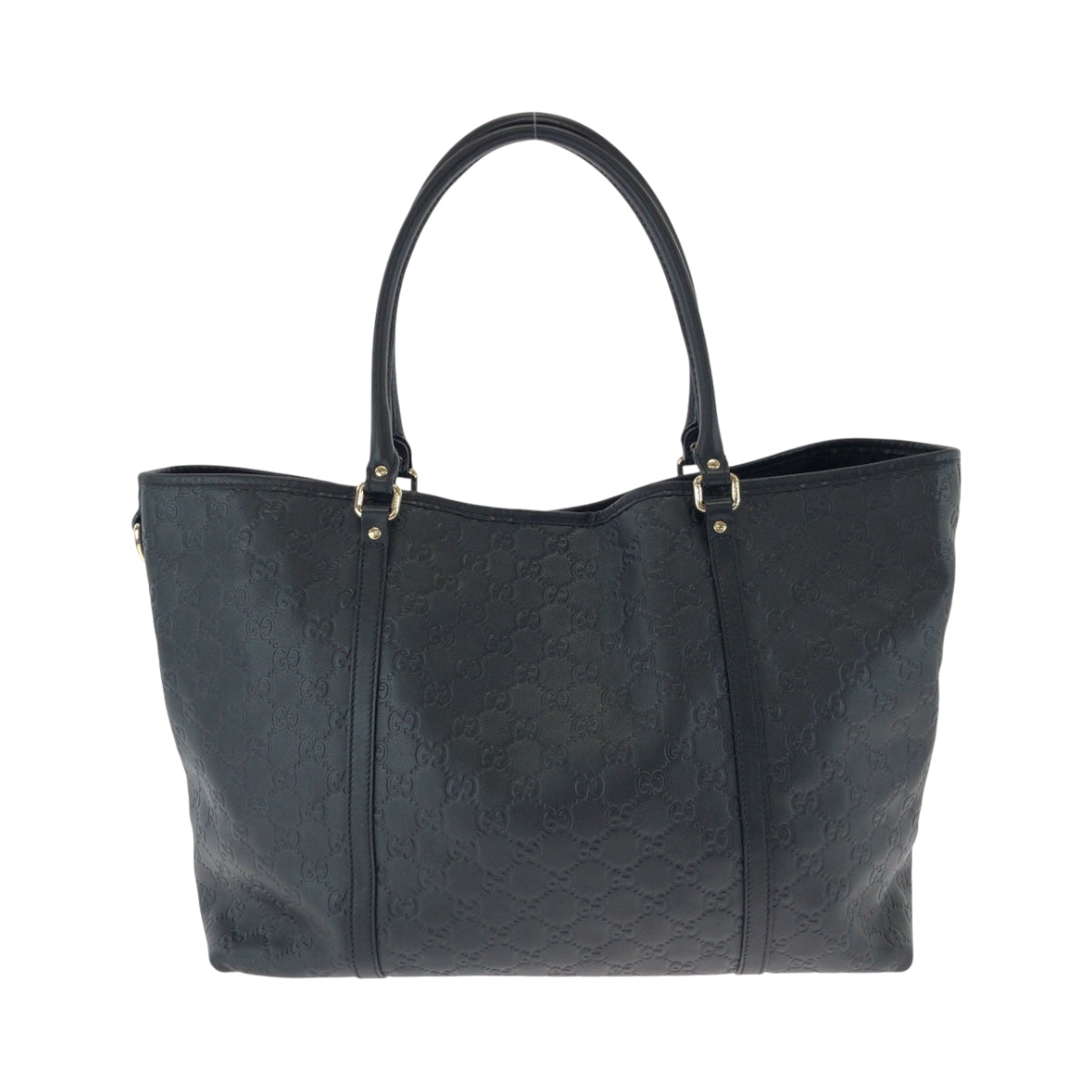 17572
GUCCI グッチ グッチシマ ブラック 黒 ゴールド金具 レザー 265696 トートバッグ ショルダーバッグ 男女兼用 メンズ A68