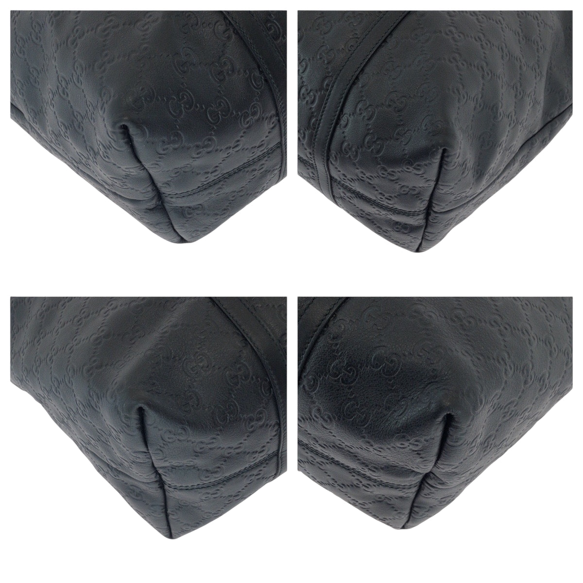 17572
GUCCI グッチ グッチシマ ブラック 黒 ゴールド金具 レザー 265696 トートバッグ ショルダーバッグ 男女兼用 メンズ A68