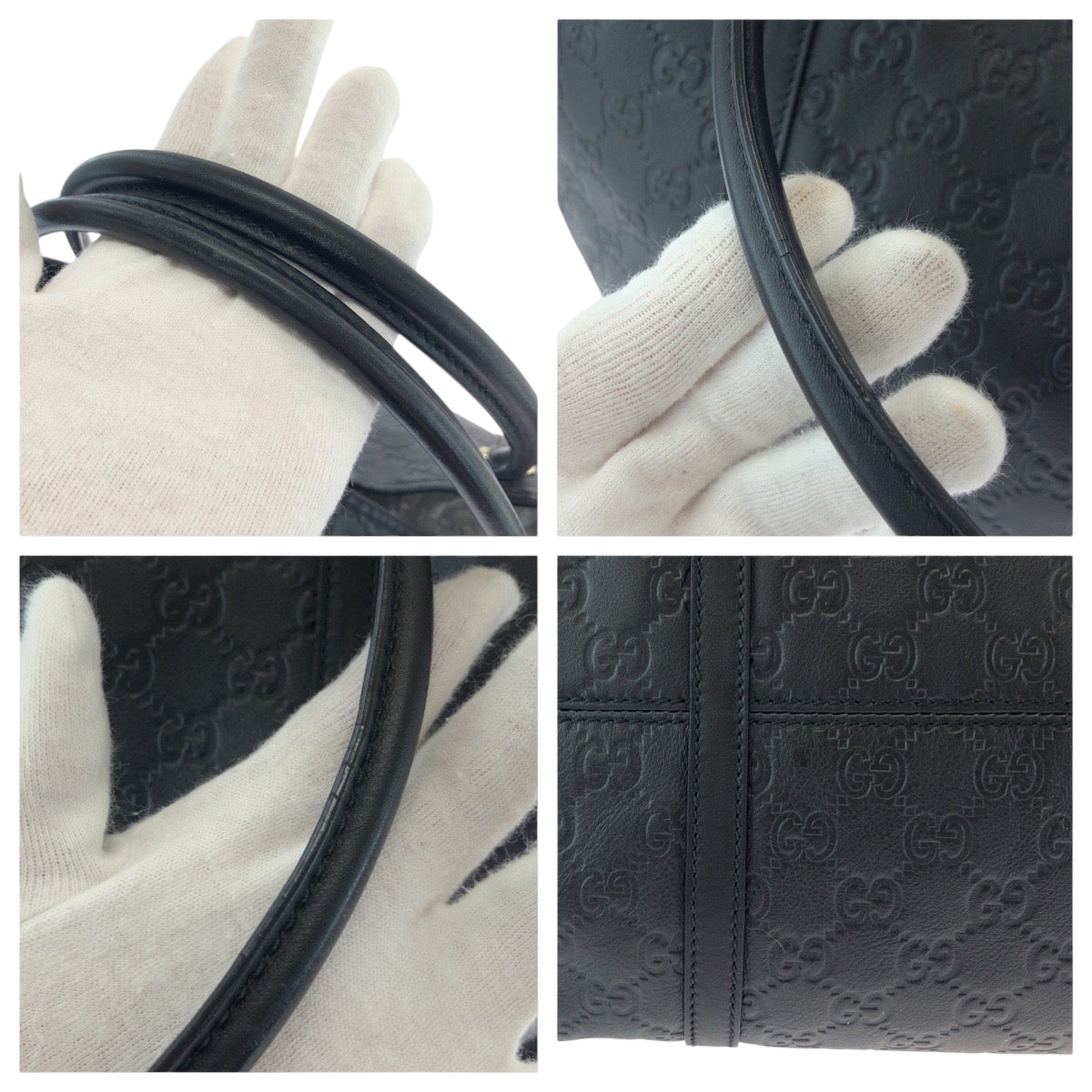 17572
GUCCI グッチ グッチシマ ブラック 黒 ゴールド金具 レザー 265696 トートバッグ ショルダーバッグ 男女兼用 メンズ A68