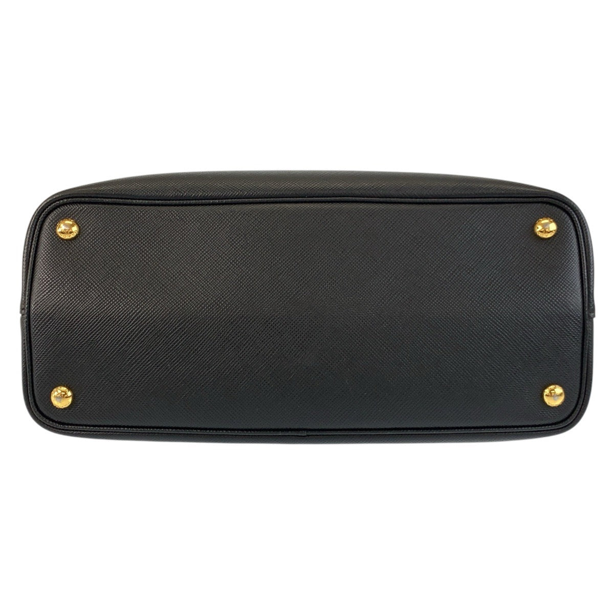 17574
PRADA プラダ サフィアーノ ドゥーブレ ブラック 黒 ゴールド金具 レザー トートバッグ ハンドバッグ  レディース ABP77