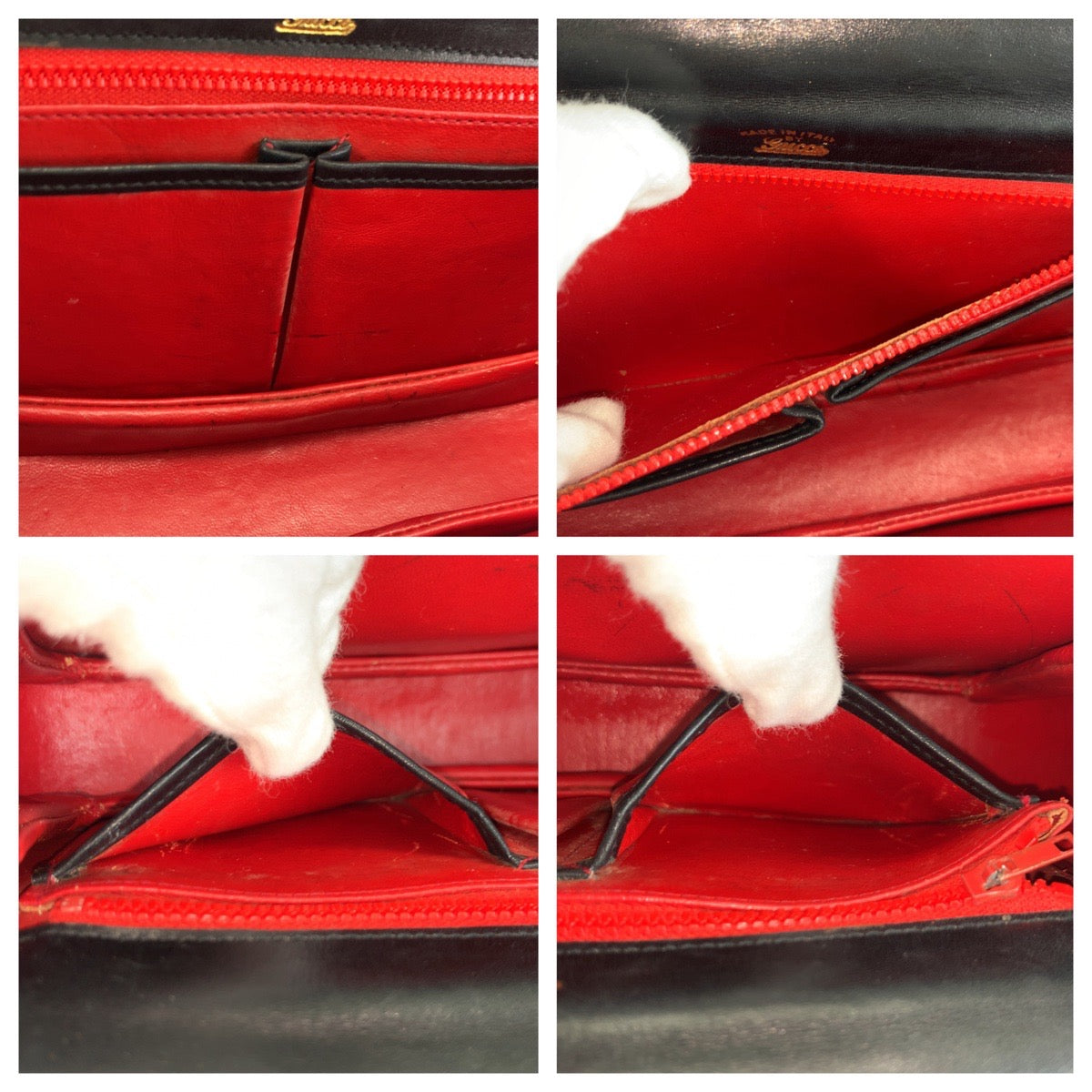 17575
GUCCI グッチ ホースビット ブラック 黒 ゴールド金具 レザー ショルダーバッグ ポシェット  レディース ABP39