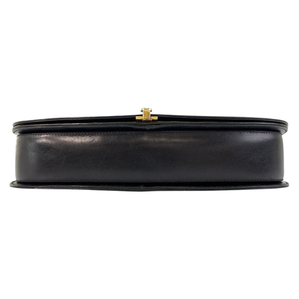 17575
GUCCI グッチ ホースビット ブラック 黒 ゴールド金具 レザー ショルダーバッグ ポシェット  レディース ABP39