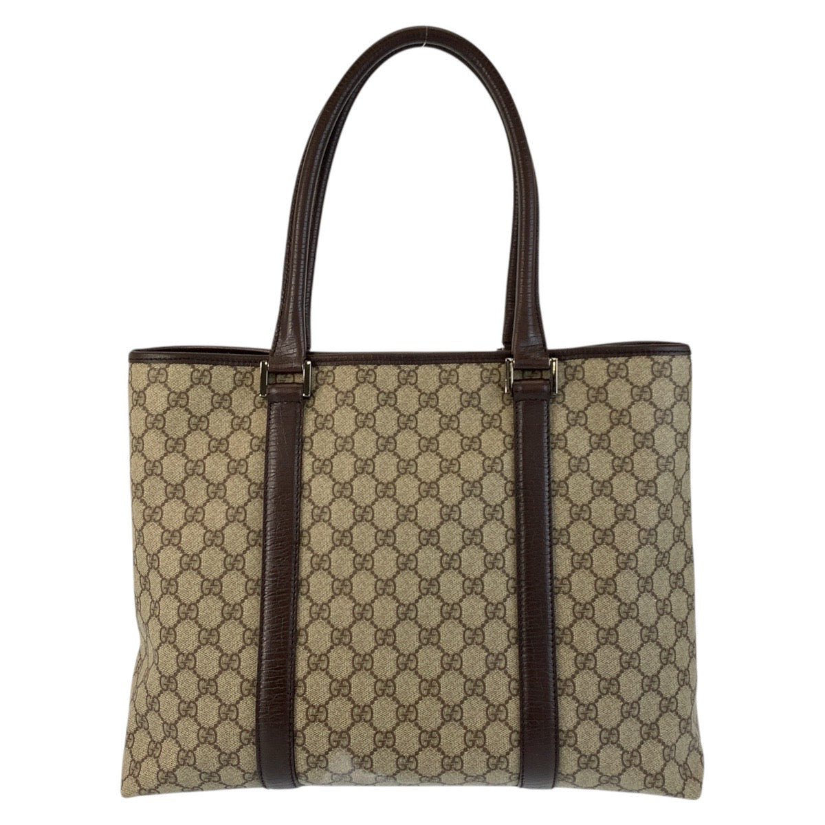 17576
GUCCI グッチ ベージュ ブラウン GGスプリームキャンバス / レザー 114288 トートバッグ ショルダーバッグ レディース ABP48