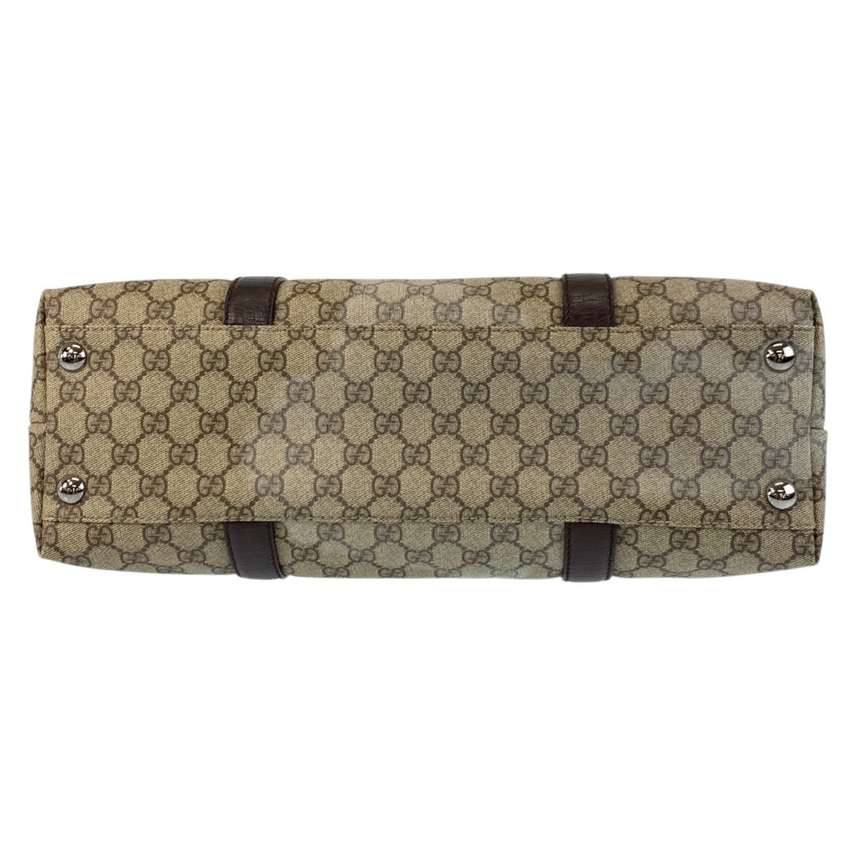 17576
GUCCI グッチ ベージュ ブラウン GGスプリームキャンバス / レザー 114288 トートバッグ ショルダーバッグ レディース ABP48