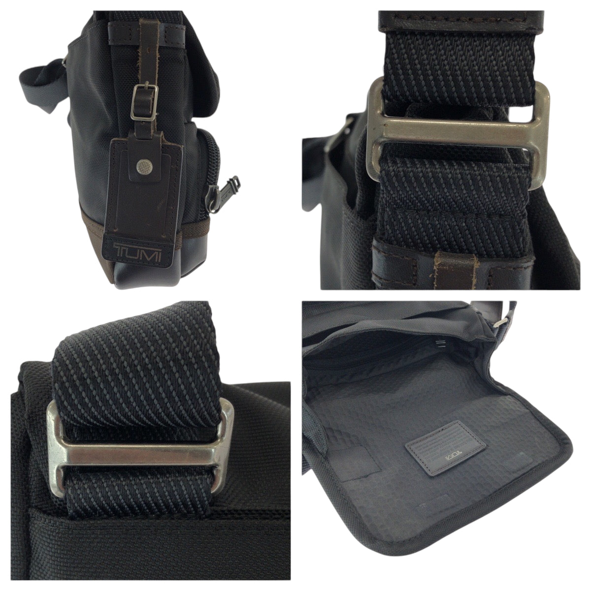 17578
TUMI トゥミ ALPHA BRAVO Barstow Crossbody ブラック ブラウン シルバー金具 ナイロン 222306HK2 ショルダーバッグ ポシェット  メンズ ABP16