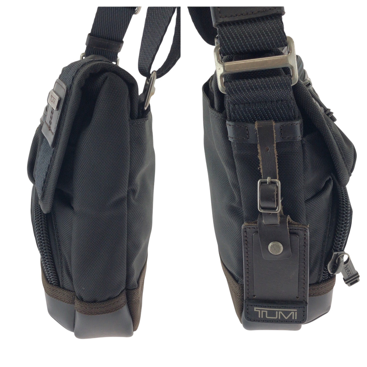 17578
TUMI トゥミ ALPHA BRAVO Barstow Crossbody ブラック ブラウン シルバー金具 ナイロン 222306HK2 ショルダーバッグ ポシェット  メンズ ABP16