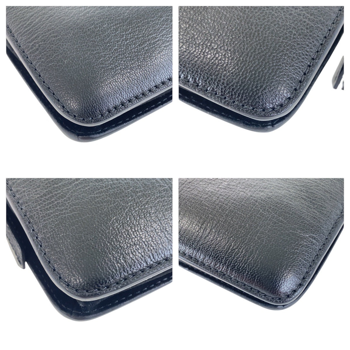 17581
Givenchy ジバンシー ブラック 黒 ゴールド金具 レザー ショルダーバッグ ハンドバッグ 2WAY  レディース