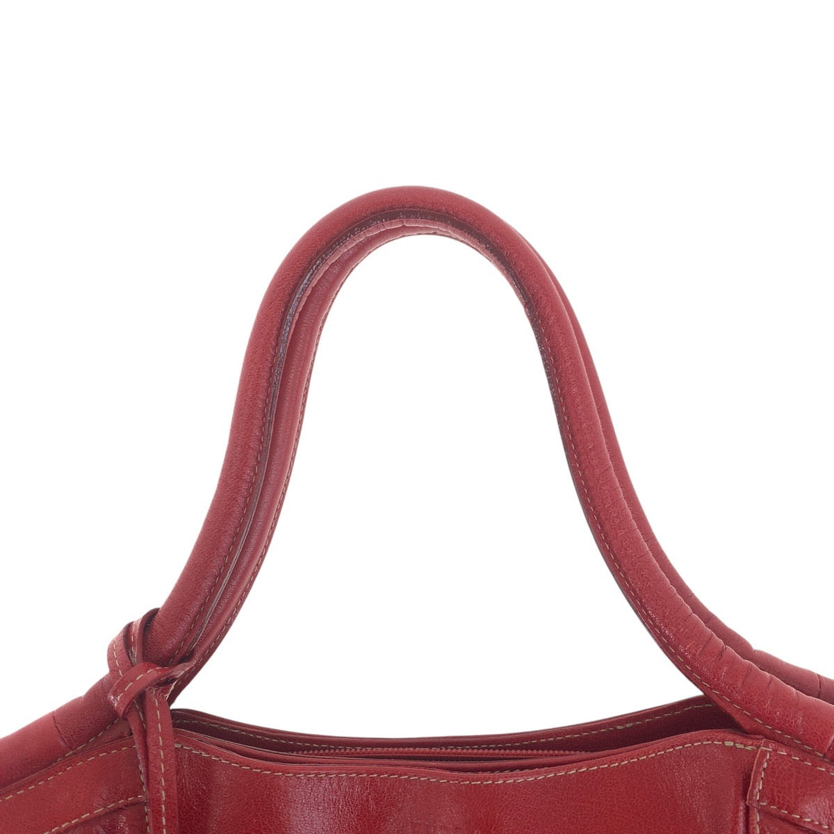 17590
Furla フルラ レッド ゴールド金具 レザー トートバッグ ショルダーバッグ  レディース