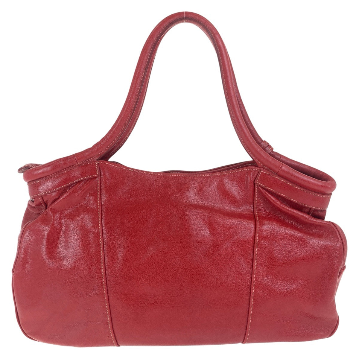 17590
Furla フルラ レッド ゴールド金具 レザー トートバッグ ショルダーバッグ  レディース