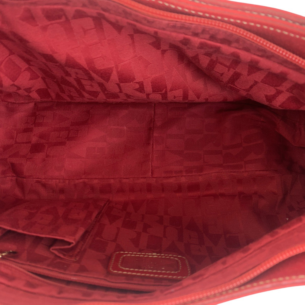 17590
Furla フルラ レッド ゴールド金具 レザー トートバッグ ショルダーバッグ  レディース