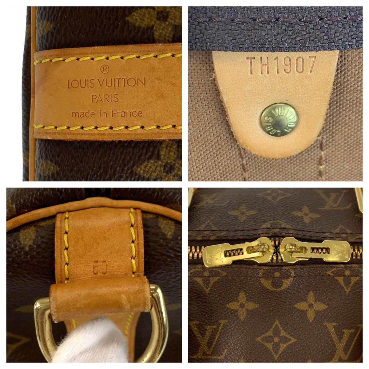 17591
LOUIS VUITTON ルイヴィトン モノグラム キーポル50 バンドリエール ブラウン ゴールド金具 PVC / レザー M41426 ボストンバッグ ショルダーバッグ 2way  メンズ ABP110