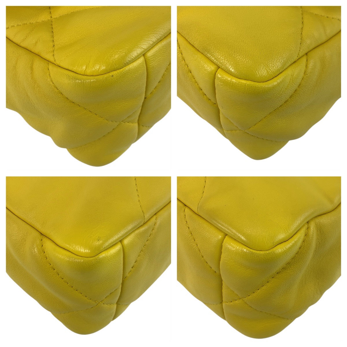 17593
CHANEL シャネル マトラッセ 19 ココマーク ターンロック イエロー ゴールド金具 ラムスキン チェーンショルダーバッグ  レディース ABP490