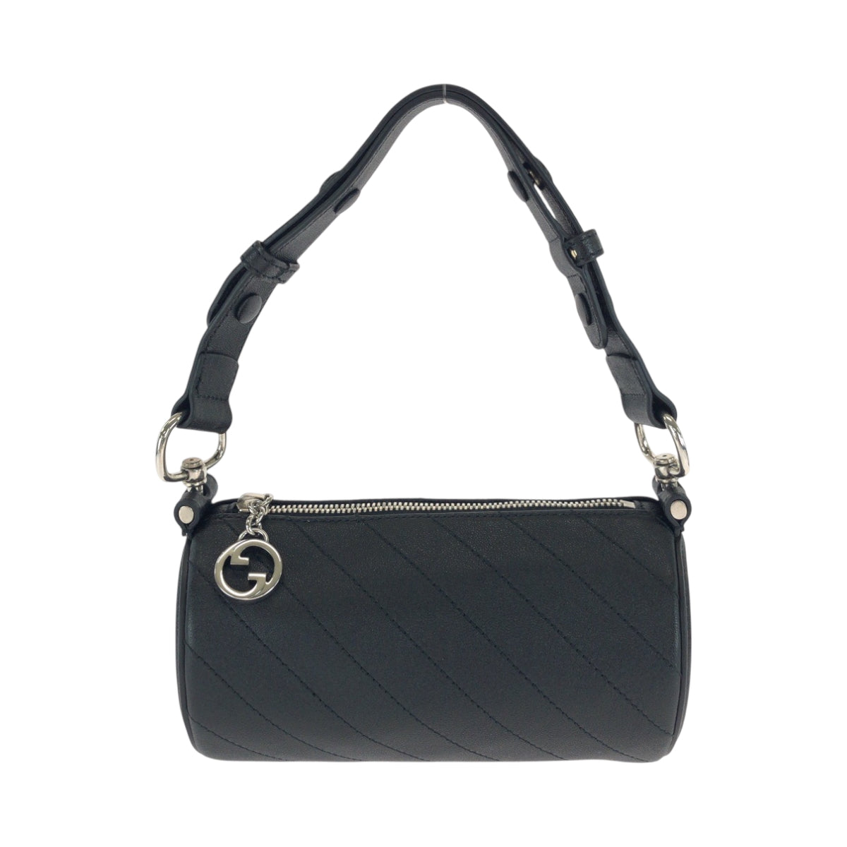 17595
GUCCI グッチ ブロンディ ブラック 黒 シルバー金具 レザー 760169 ワンショルダーバッグ ハンドバッグ  レディース