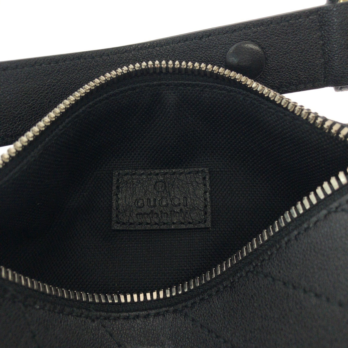 17595
GUCCI グッチ ブロンディ ブラック 黒 シルバー金具 レザー 760169 ワンショルダーバッグ ハンドバッグ  レディース
