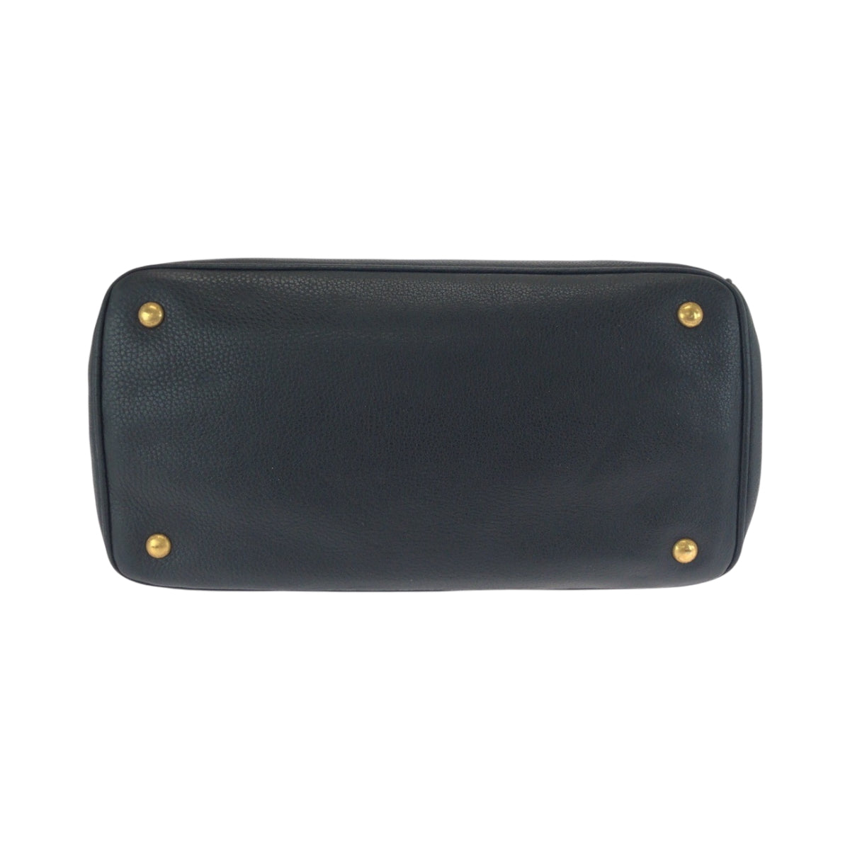 17596
PRADA プラダ ヴィッテロダイノ 三角ロゴプレート ブラック 黒 ゴールド金具 レザー BN2579 トートバッグ ハンドバッグ ショルダーバッグ レディース A75