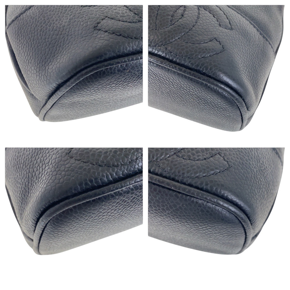 17597
CHANEL シャネル ヴィンテージ トリプルココマーク ブラック 黒 ゴールド金具 レザー ショルダーバッグ レディース A180