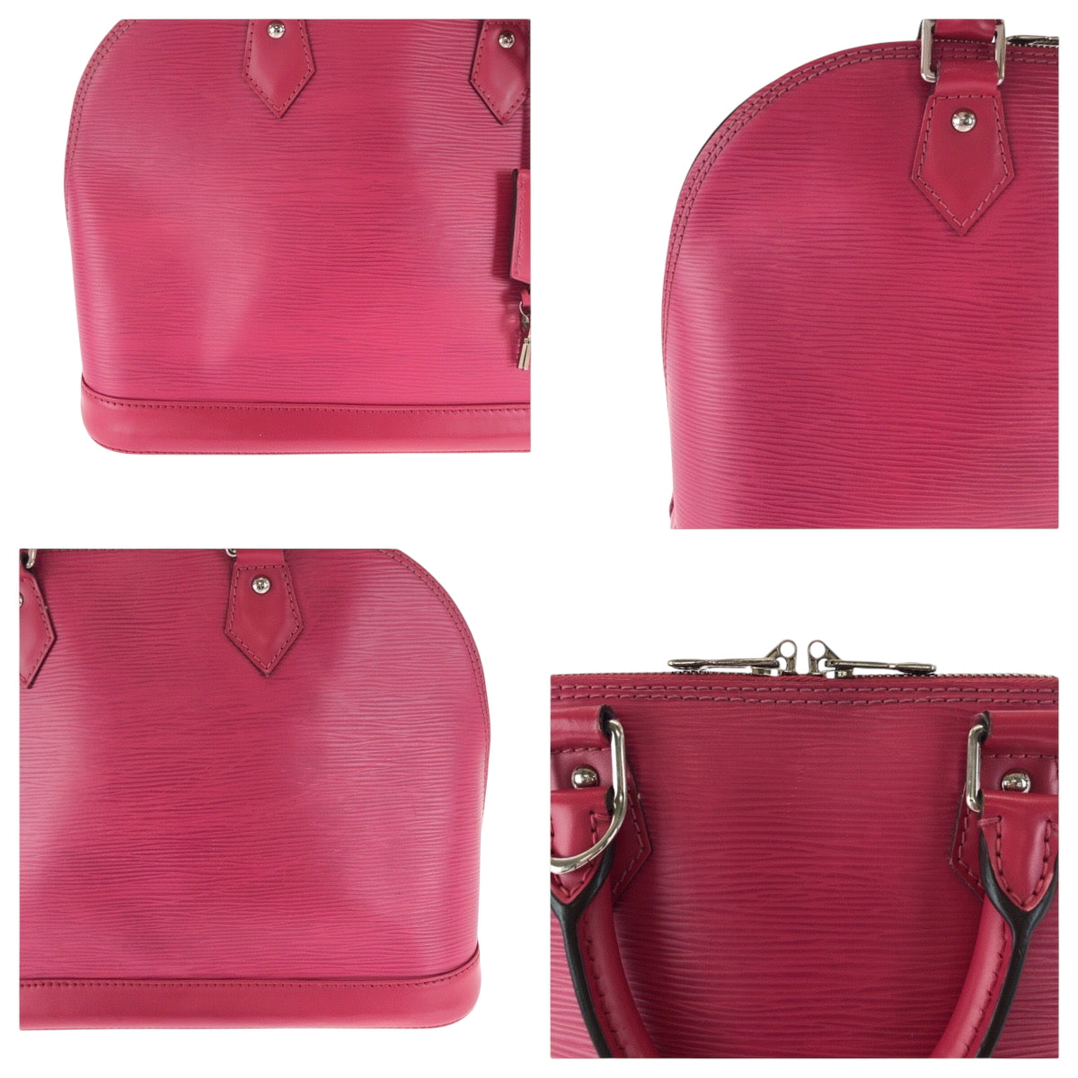 17598
LOUIS VUITTON ルイヴィトン エピ アルマ フューシャ ピンク シルバー金具 エピレザー M40490 ハンドバッグ  レディース ABP75