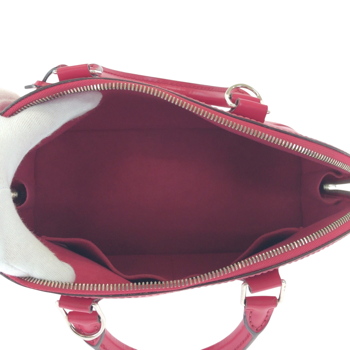 17598
LOUIS VUITTON ルイヴィトン エピ アルマ フューシャ ピンク シルバー金具 エピレザー M40490 ハンドバッグ  レディース ABP75