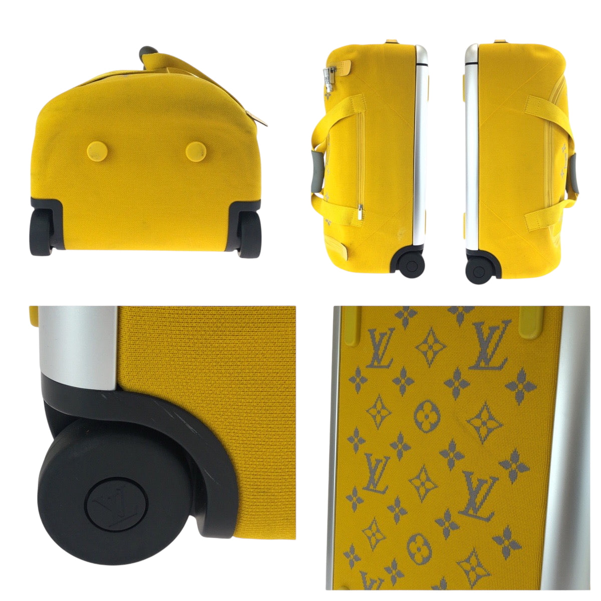 17599
LOUIS VUITTON ルイヴィトン モノグラム ホライゾン ソフト 2R55 ジョーヌ イエロー シルバー キャンバス M20124 キャリーバッグ ボストンバッグ  メンズ ABP200