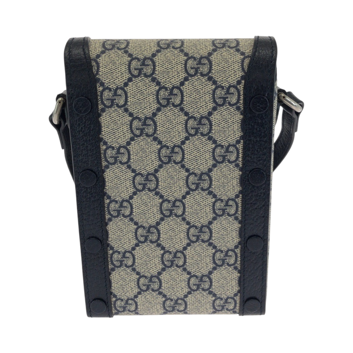 17601
GUCCI グッチ 1955 ホースビット グレー ネイビー シルバー金具 GGスプリームキャンバス 625615 ショルダーバッグ フォンポーチ ポシェット メンズ SA80