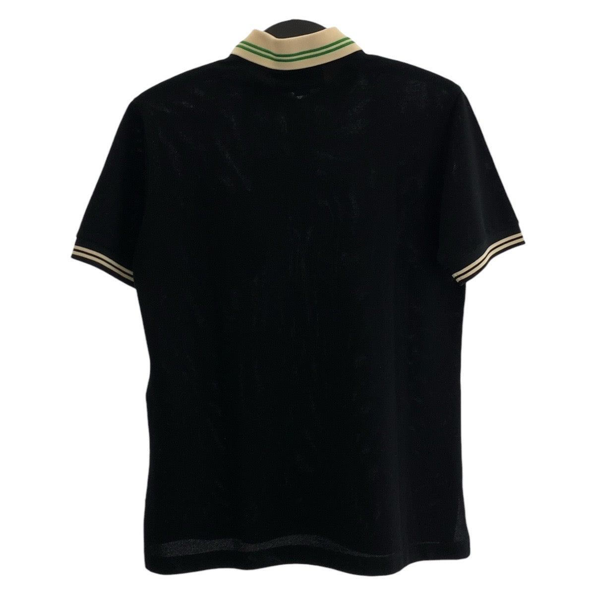 17603
GUCCI グッチ インターロッキング ブラック 黒 コットン / ポリウレタン ポロシャツ  メンズ N45