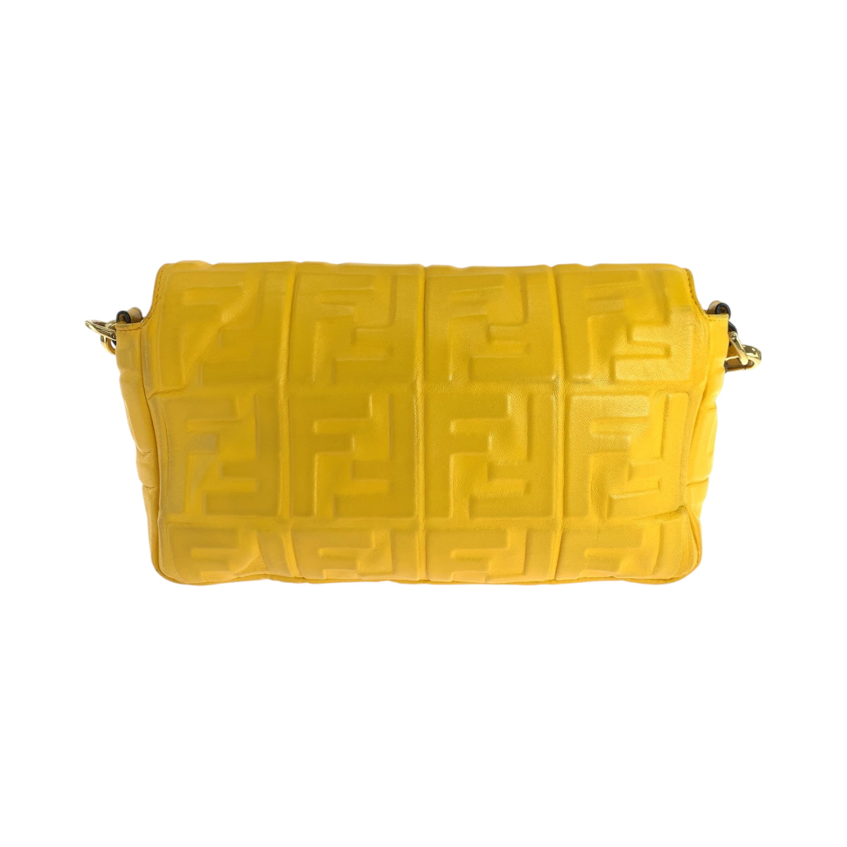 17605
FENDI フェンディ ズッカ マンマバケット イエロー ゴールド金具 レザー 8BR600 ショルダーバッグ メッセンジャーバッグ メンズ ABP134