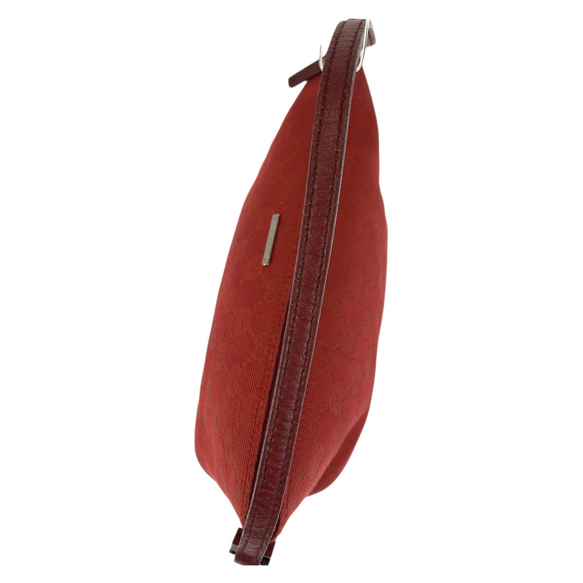 17606
GUCCI グッチ レッド シルバー金具 GGキャンバス / レザー 07198 ハンドバッグ アクセサリーポーチ  レディース