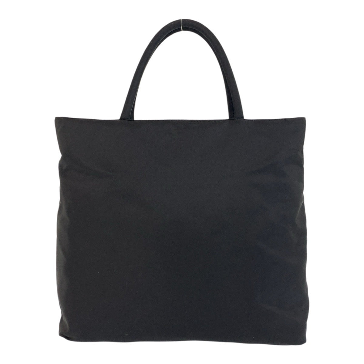 17609
PRADA プラダ テスート 三角ロゴプレート ブラック 黒 シルバー金具 ナイロン トートバッグ ハンドバッグ  レディース ABP35