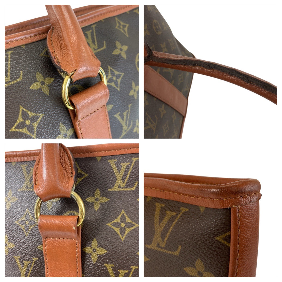 17611
LOUIS VUITTON ルイヴィトン モノグラム ウィークエンドPM ブラウン ゴールド金具 PVC / レザー M42425 トートバッグ ショルダーバッグ  メンズ AB45