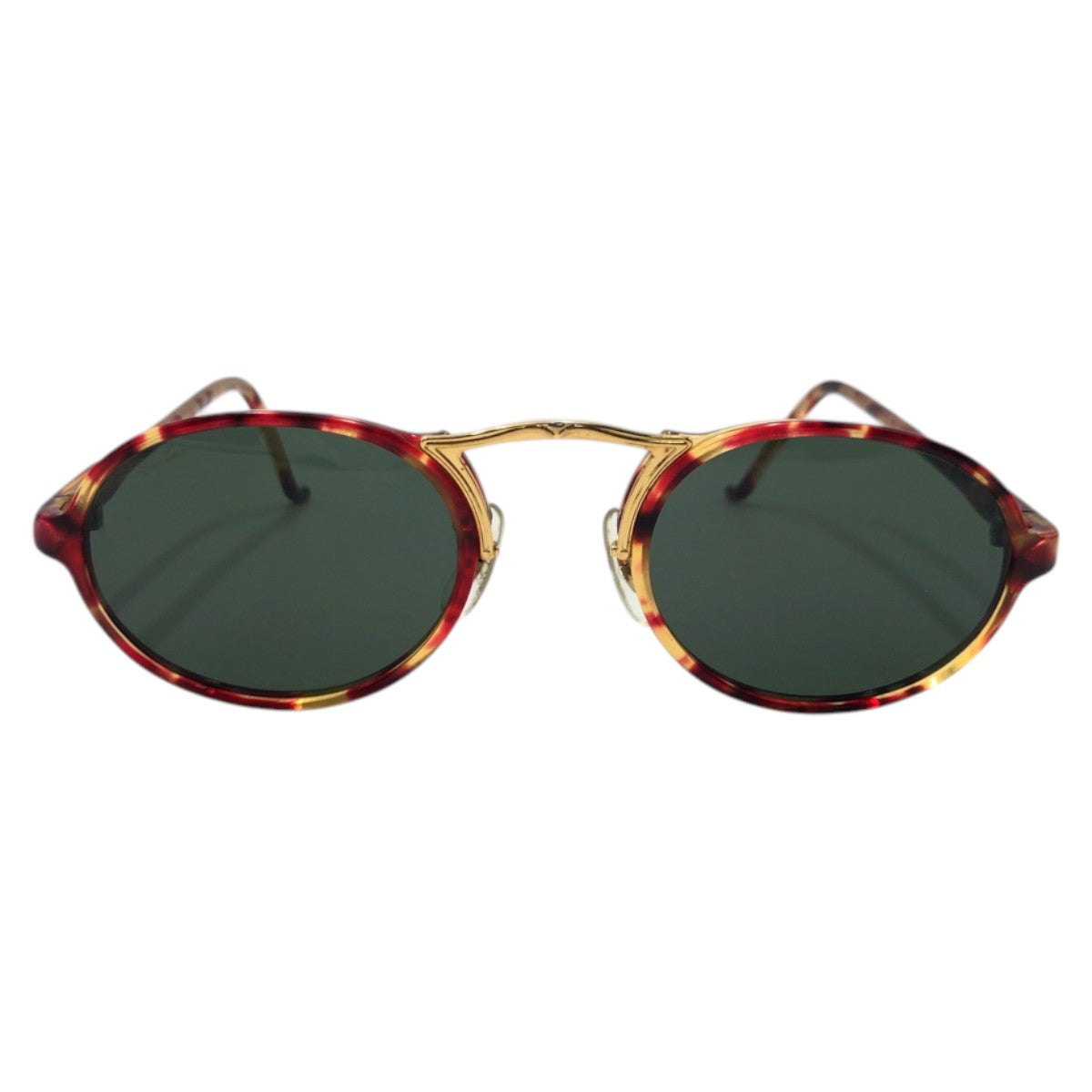 17612
Ray-Ban レイバン ヴィンテージ B&L RAY-BAN U.S.A ブラウン ゴールド プラスチック サングラス 男女兼用 オーバル  メンズ ABP33