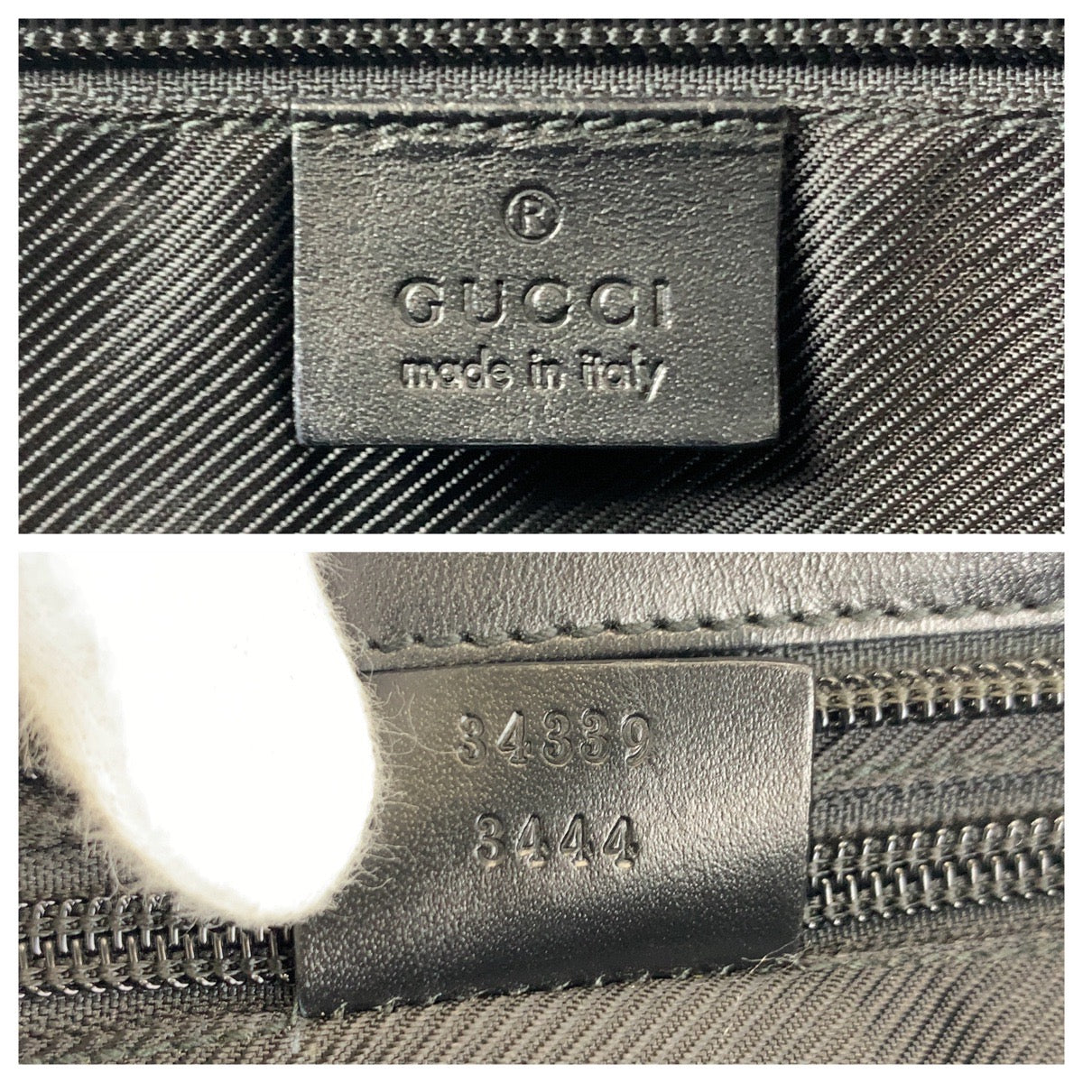 17614
GUCCI グッチ ブラック 黒 シルバー金具 GGキャンバス / レザー 34339 トートバッグ ショルダーバッグ  レディース AB34