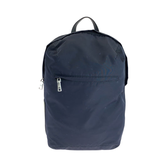 17616
PRADA プラダ テスート ネイビー シルバー金具 ナイロン リュックサック バックパック  メンズ ABP63