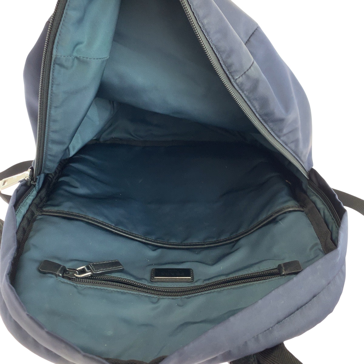 17616
PRADA プラダ テスート ネイビー シルバー金具 ナイロン リュックサック バックパック  メンズ ABP63