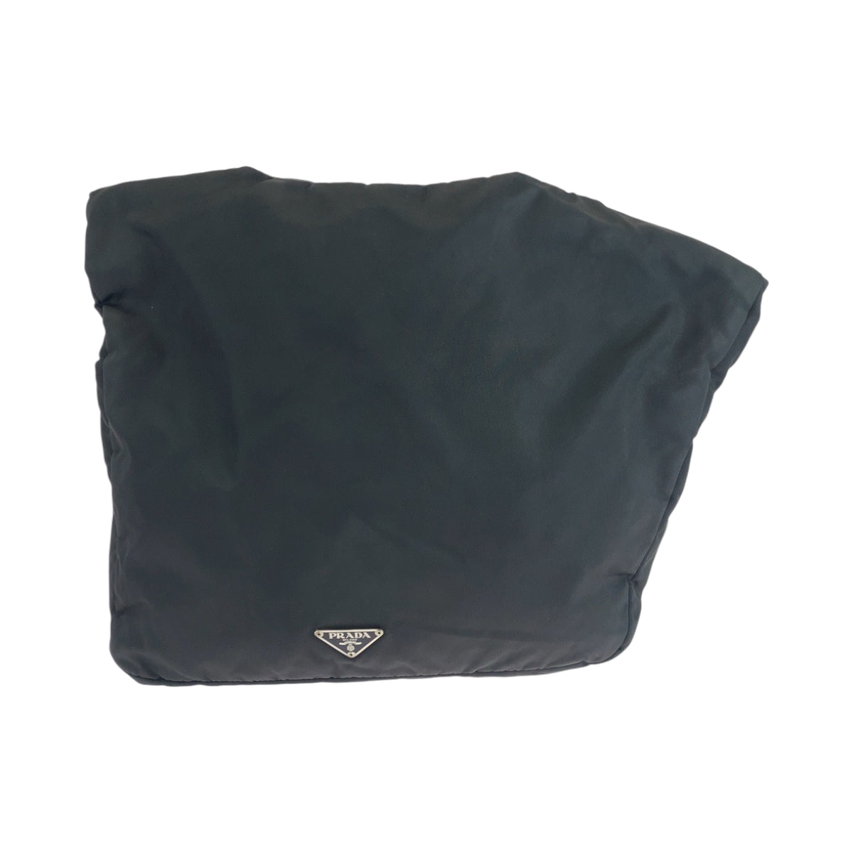 17619
PRADA プラダ テスート 三角ロゴプレート 男女兼用 ブラック 黒 シルバー金具 ナイロン ショルダーバッグ メッセンジャーバッグ  メンズ AB45