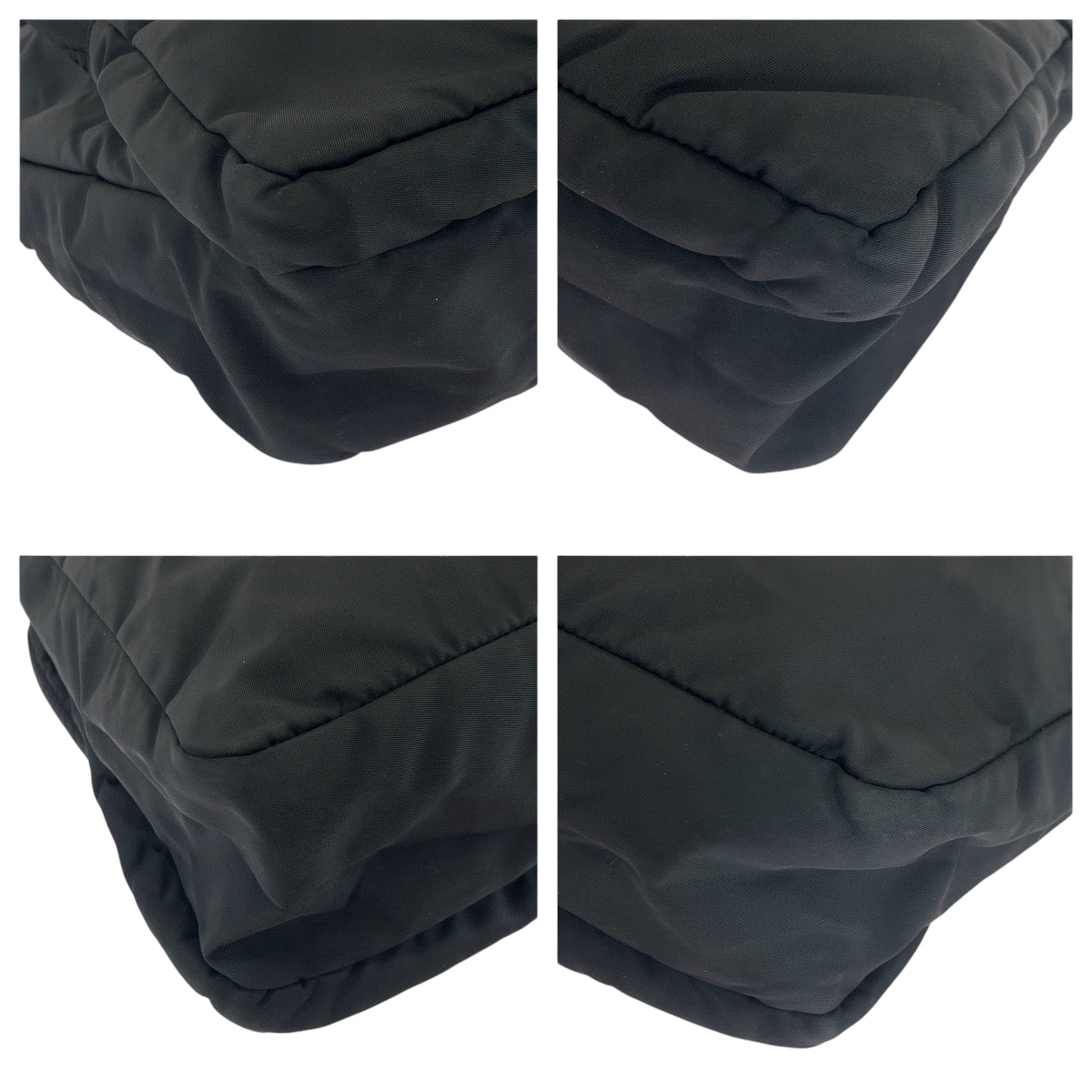 17619
PRADA プラダ テスート 三角ロゴプレート 男女兼用 ブラック 黒 シルバー金具 ナイロン ショルダーバッグ メッセンジャーバッグ  メンズ AB45