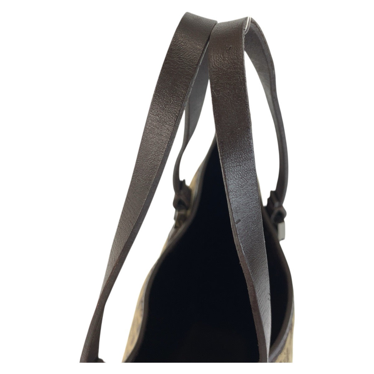 17620
FENDI フェンディ ヴィンテージ ズッキーノ ベージュ ブラウン キャンバス / レザー 8BH006 トートバッグ ハンドバッグ レディース ABP40