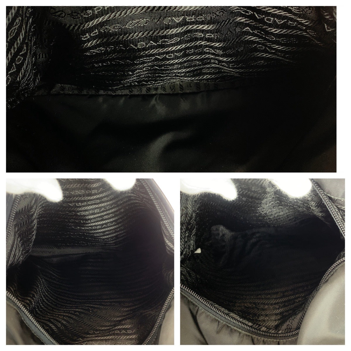 17621
PRADA プラダ テスート 三角ロゴプレート ブラック 黒 シルバー金具 ナイロン / レザー ショルダーバッグ メッセンジャーバッグ  メンズ AB45