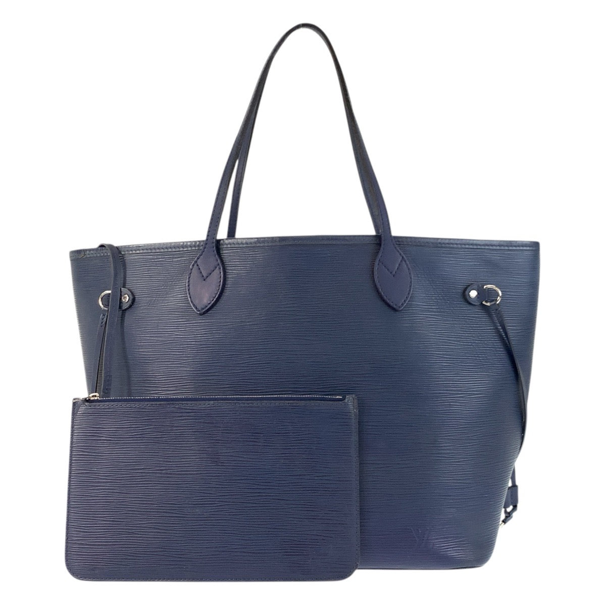 17626
LOUIS VUITTON ルイヴィトン エピ ネヴァーフルMM ネイビー シルバー金具 レザー M40885 トートバッグ ショルダーバッグ  レディース ABP120