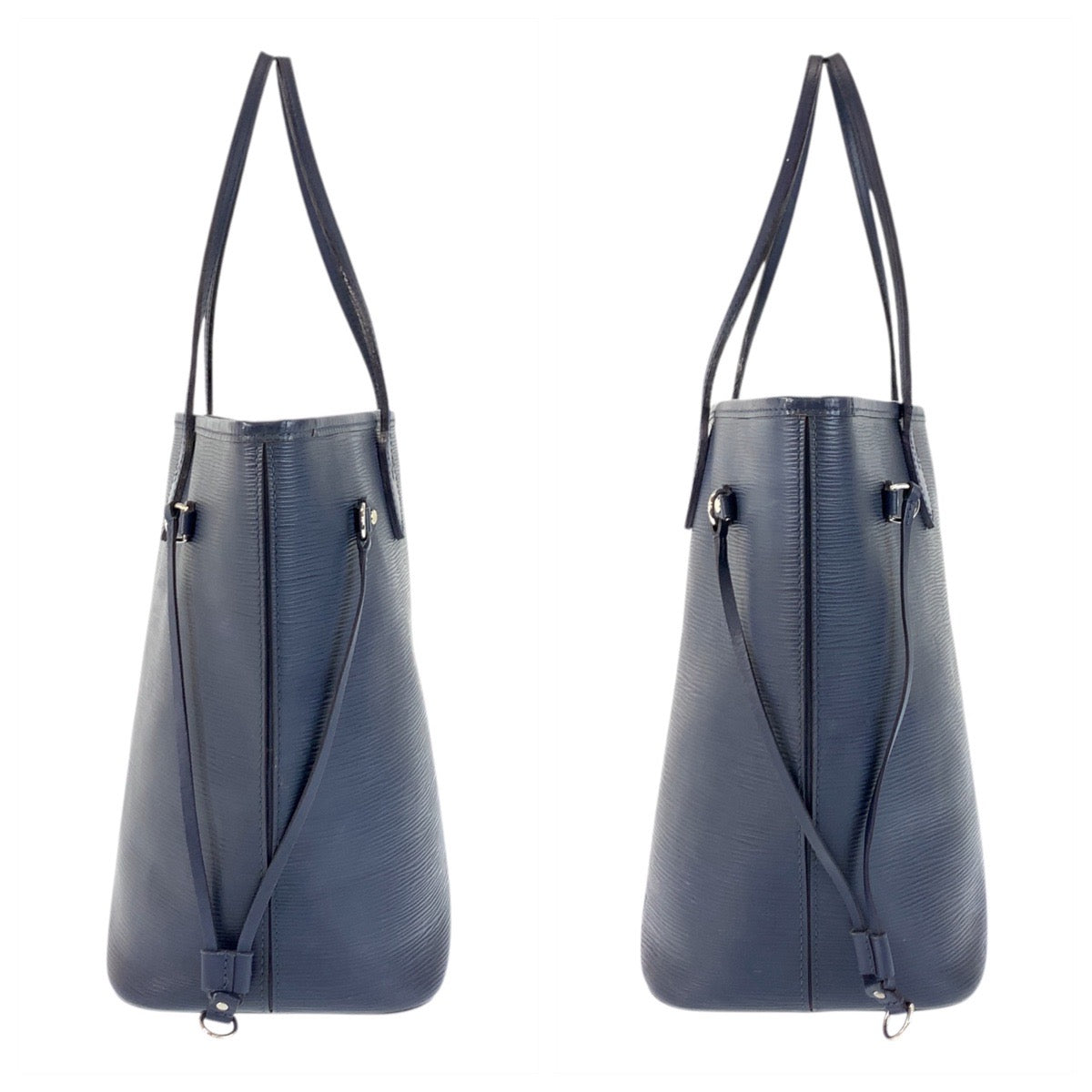 17626
LOUIS VUITTON ルイヴィトン エピ ネヴァーフルMM ネイビー シルバー金具 レザー M40885 トートバッグ ショルダーバッグ  レディース ABP120