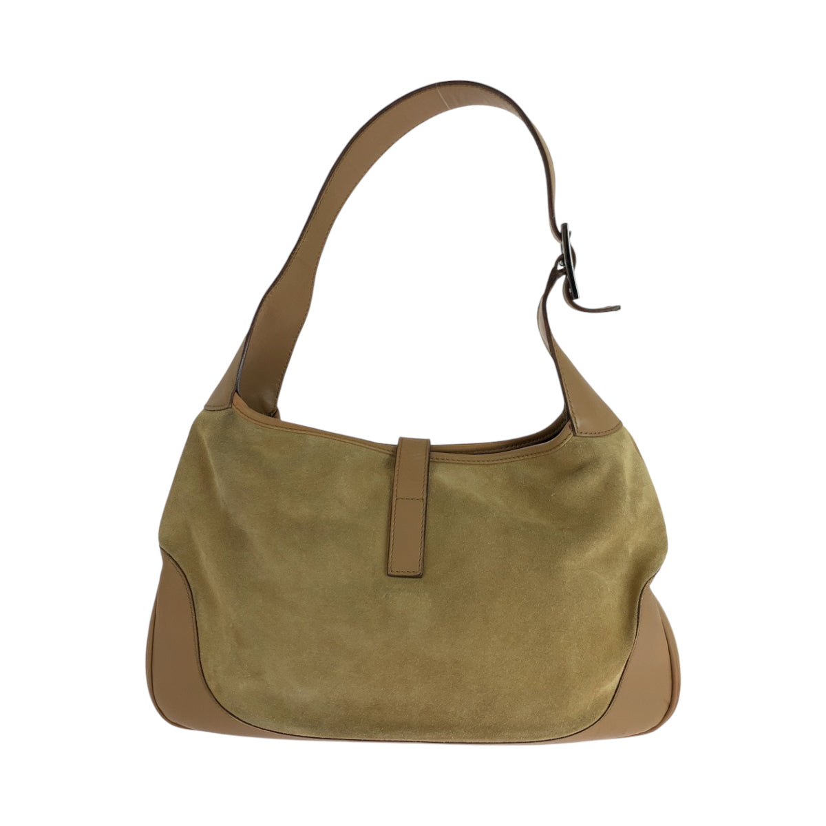 17628
GUCCI グッチ ジャッキー シェリー キャメル ブラウン シルバー金具 スウェード / レザー 001 3306 ホーボー ショルダーバッグ 肩掛け  レディース AB41